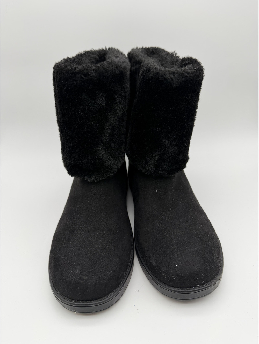 Guess Black Faux Fur Lined Winter Boots Size 7